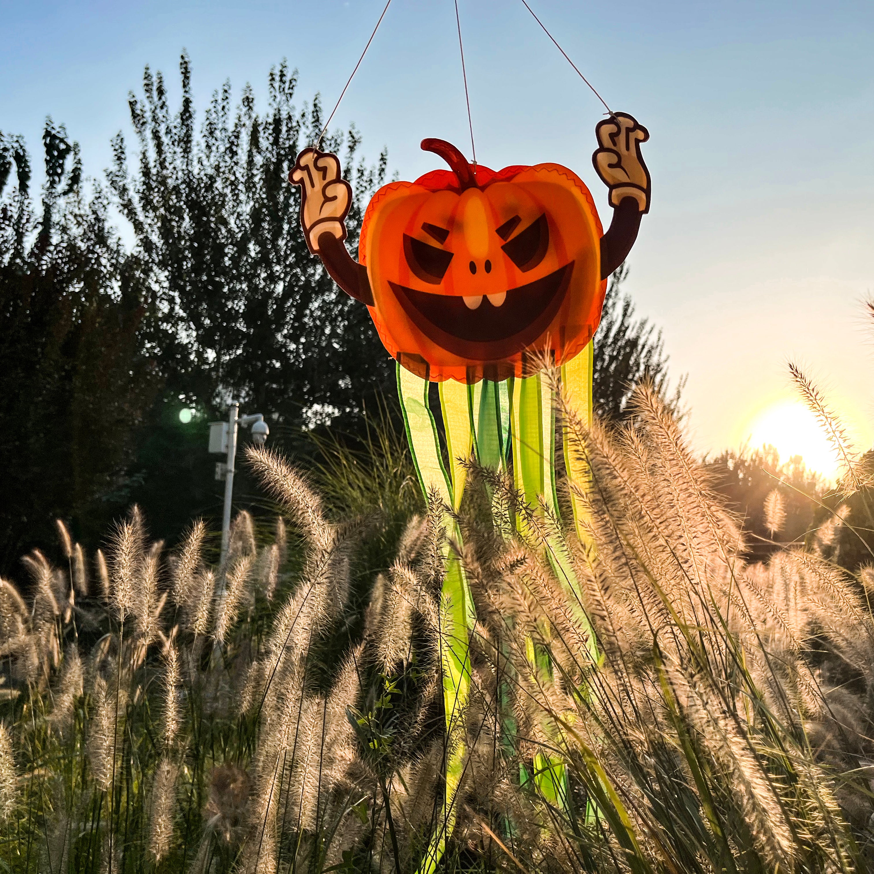 Pumpkin Windtail Halloween Hanging Decorations 42-inch