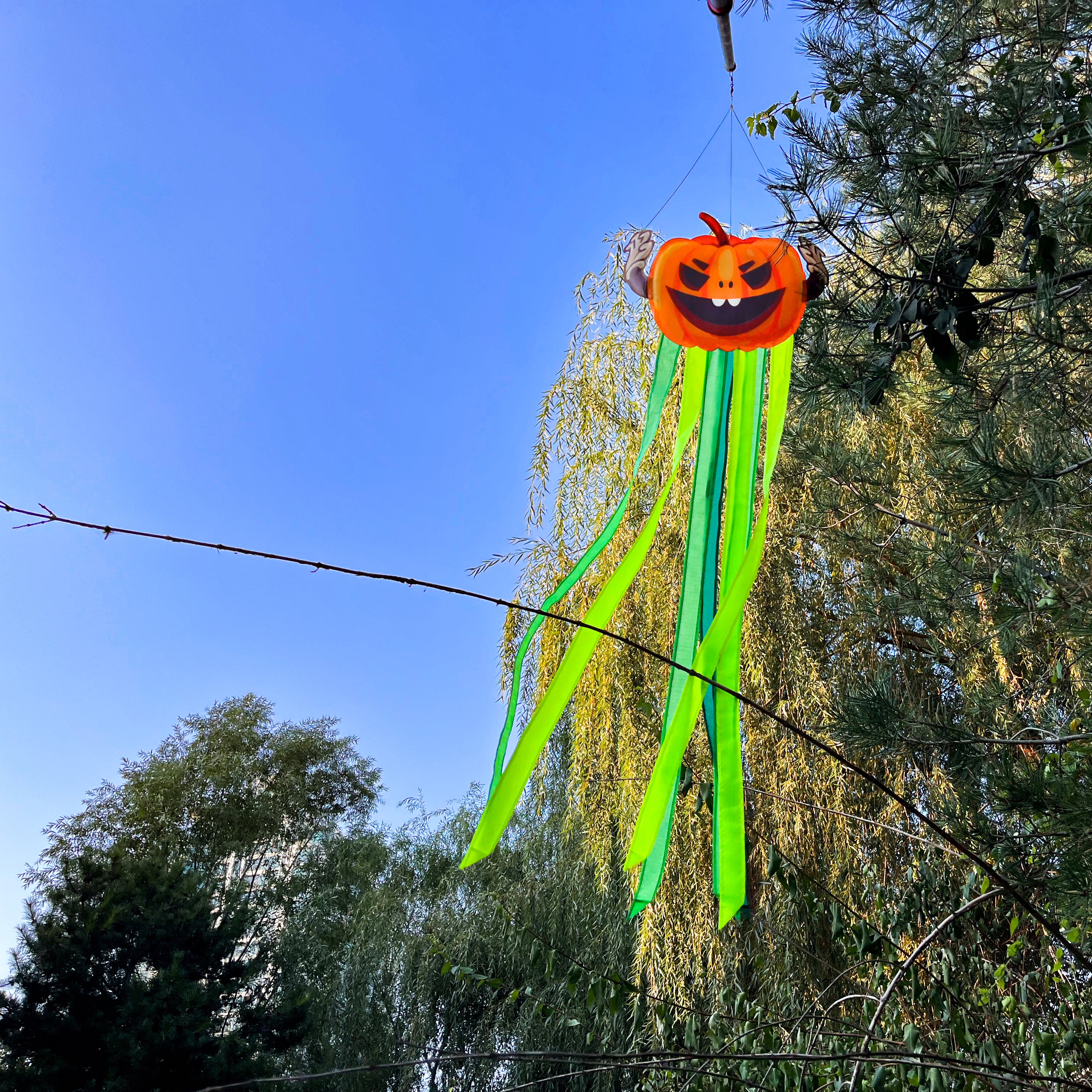 Pumpkin Windtail Halloween Hanging Decorations 42-inch