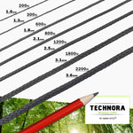 Technora Cord Black - Coated