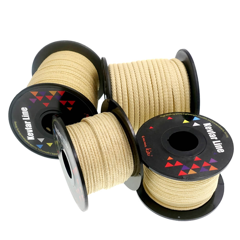 9KM DWLIFE 100% Kevlar Braided Line,Multipurpose Braided Cord Utility Rope Kite line/Camping Cordage/Fishing Tackle Assist/Model Rocket Heat And Cut