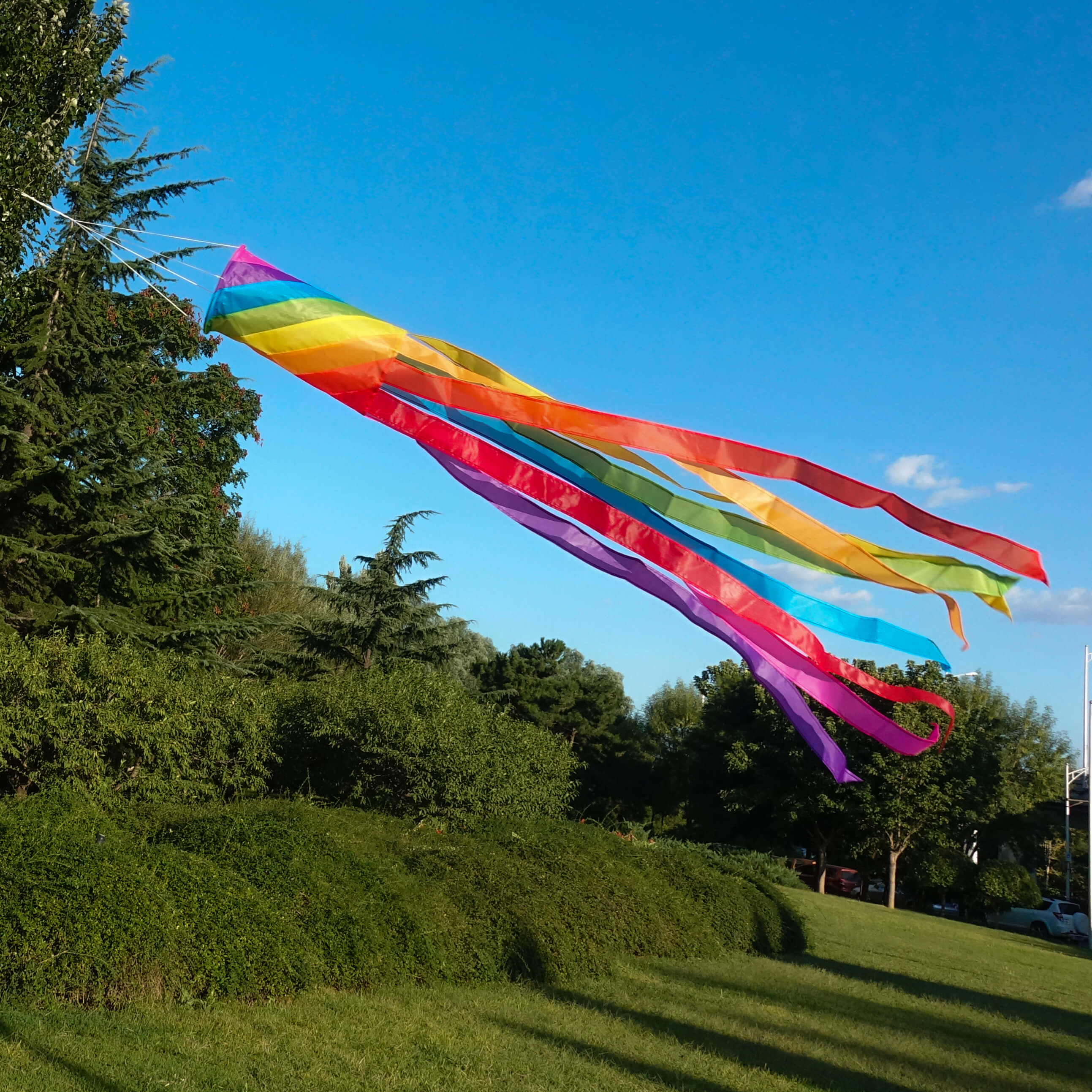 Rainbow Nylon Kite Api Pricing High Quality Windsock For Outdoor